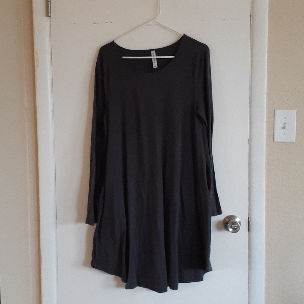 Dark grey casual dress